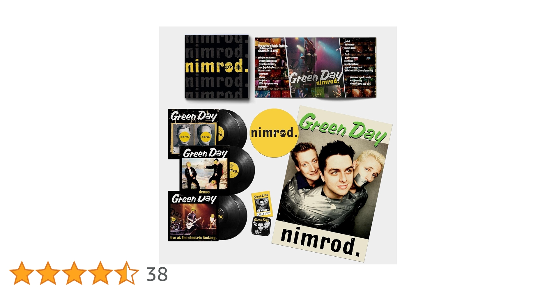 Nimrod (25th Anniversary Edition)レコード Green Day - Nimrod (25th Anniversary Edition) [Limited